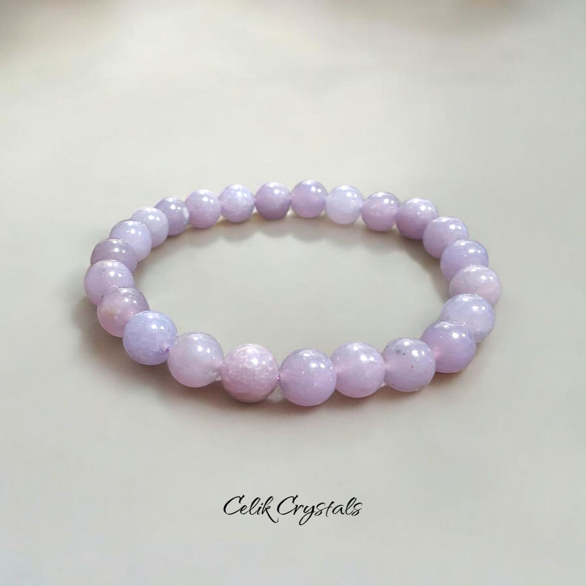 Lepidolite Bracelet Natural Stones 8mm Stretches Healing Bracelet For Women