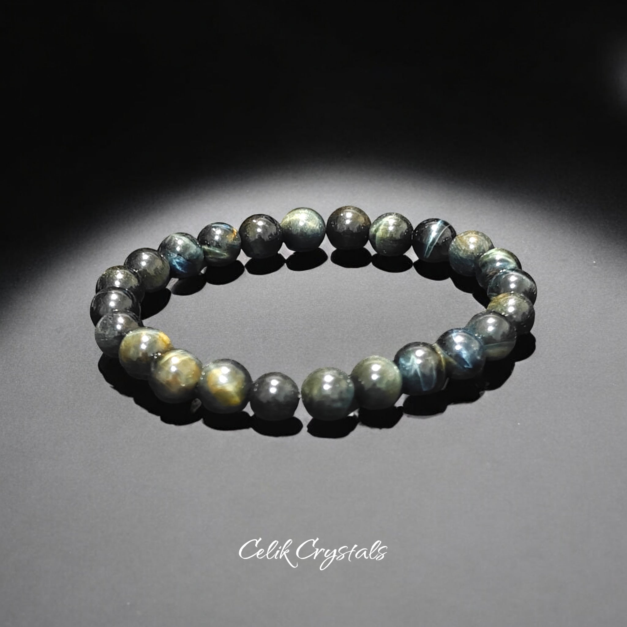 Natural Blue Tiger Eye Bracelet Unisex