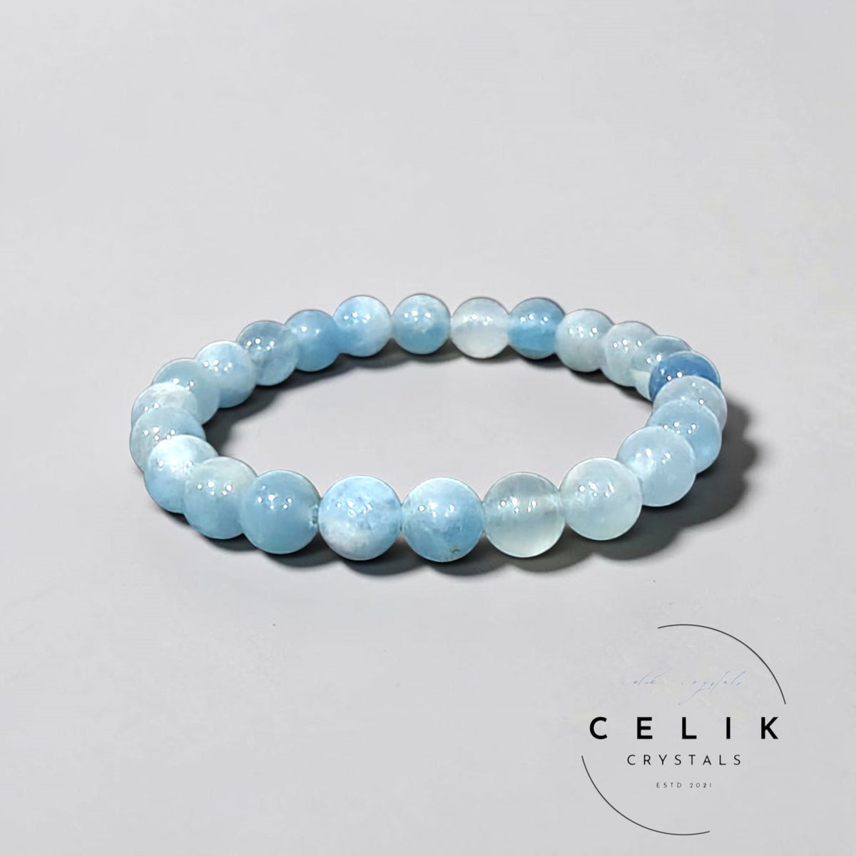 Blue Calcite Bracelet 8mm Unisex