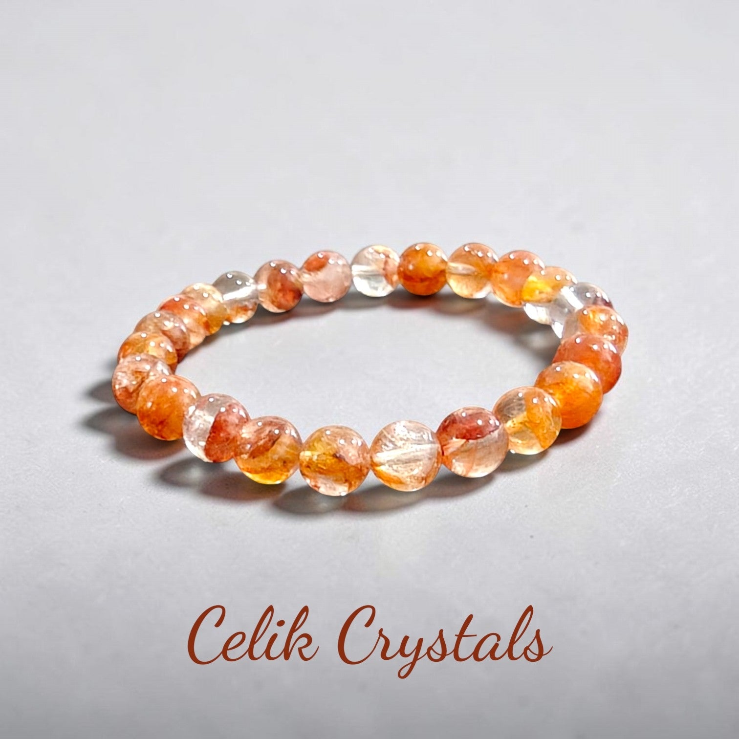 Fire Quartz Bracelet 8mm Unisex