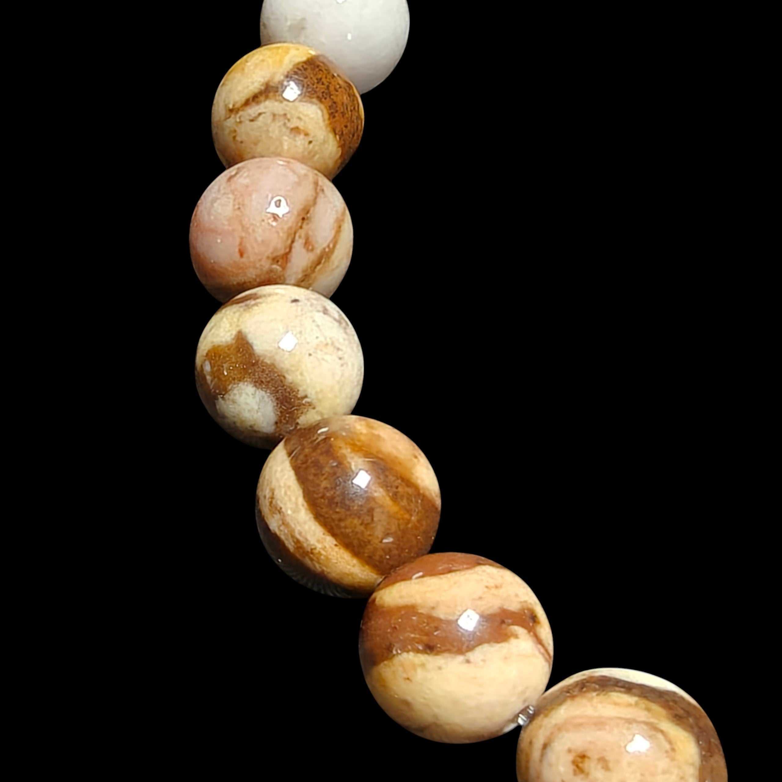 Australian Zebra Jasper Bracelet 8mm Unisex