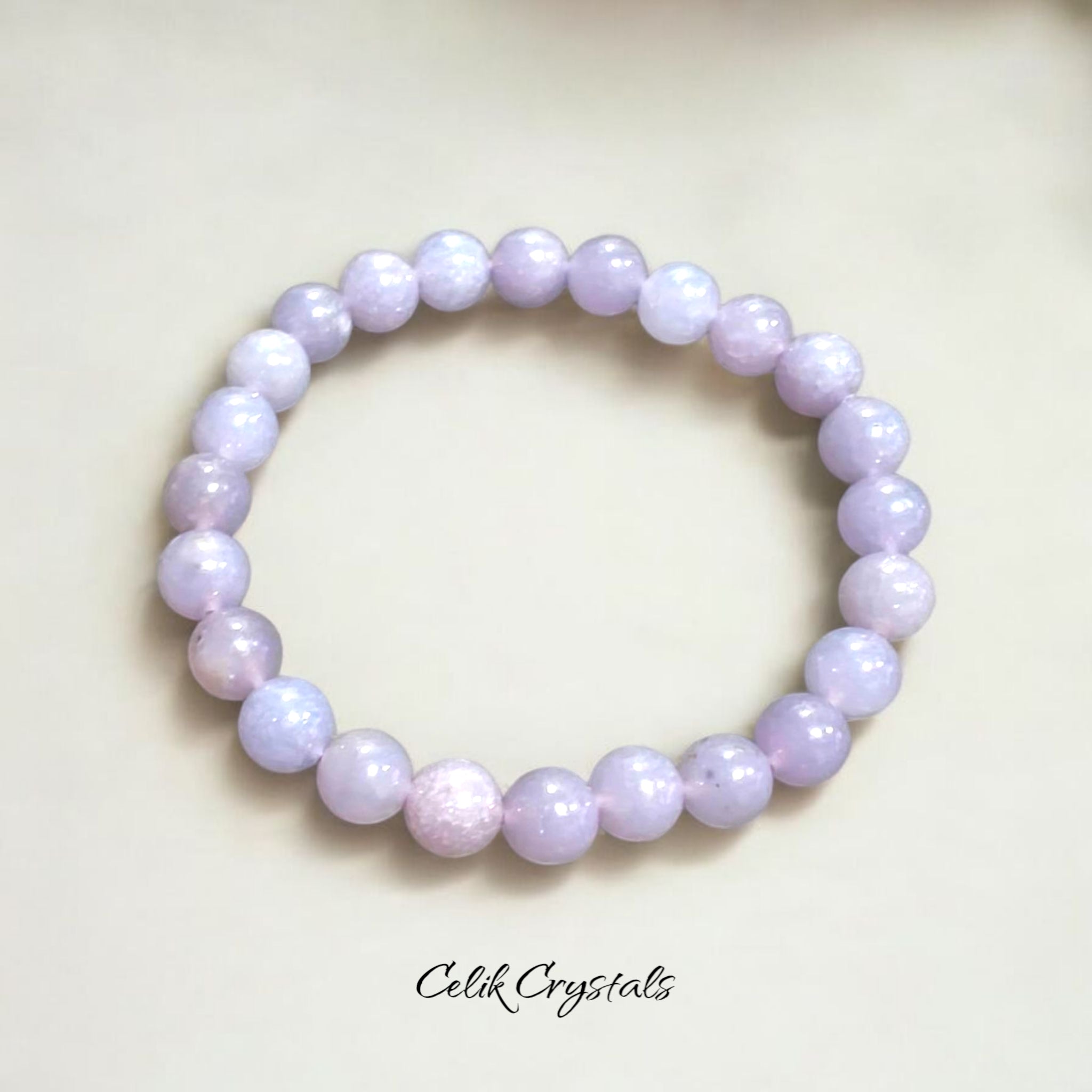 Lepidolite Bracelet Natural Stones 8mm Stretches Healing Bracelet For Women