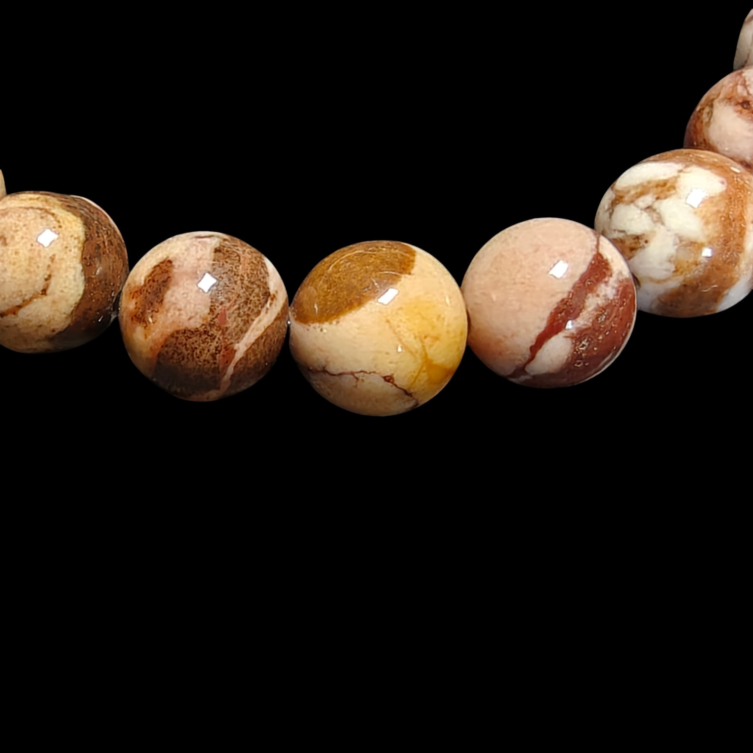Australian Zebra Jasper Bracelet 8mm Unisex