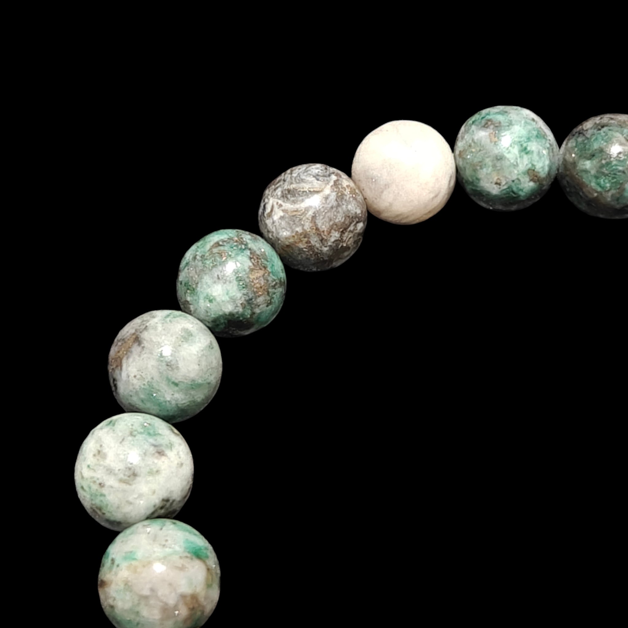 Green Pyrite Bracelet Natural Stones