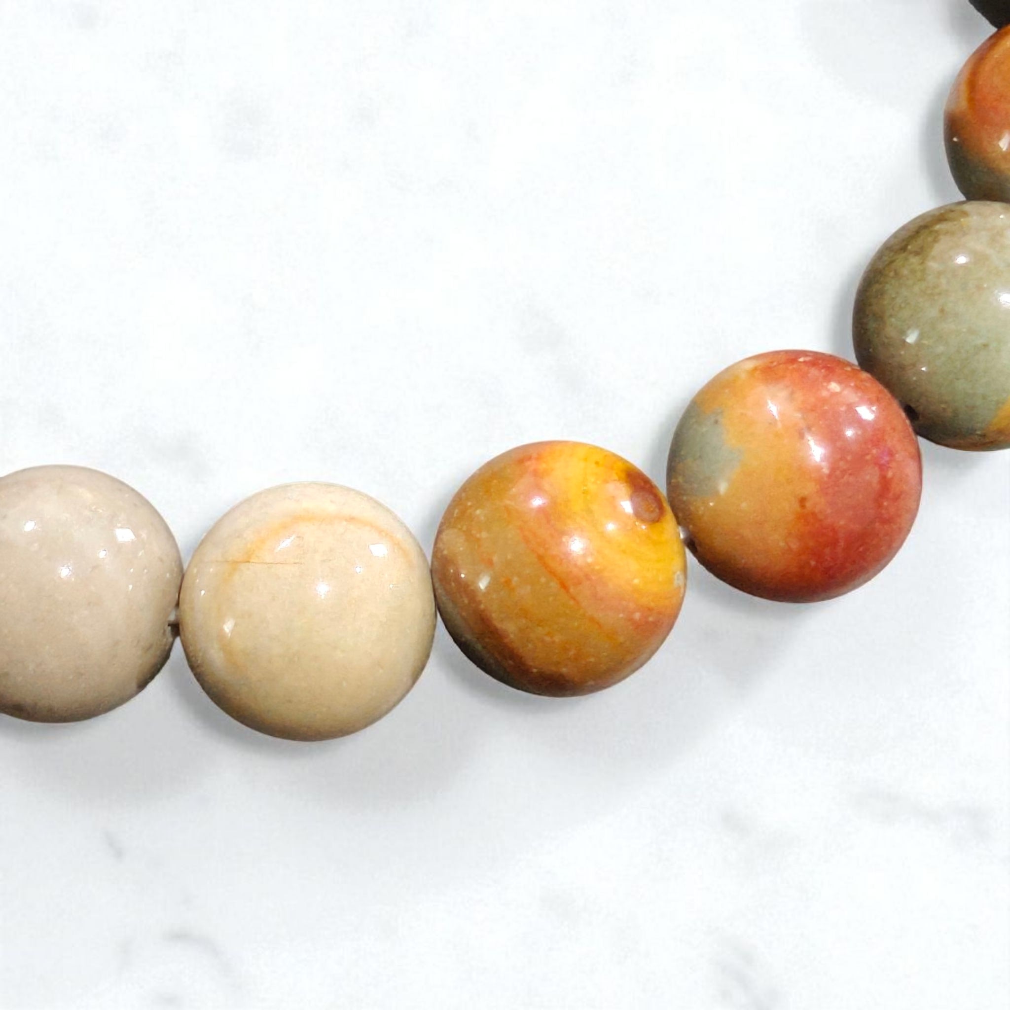 Landscape Jasper Bracelet 10mm Unisex