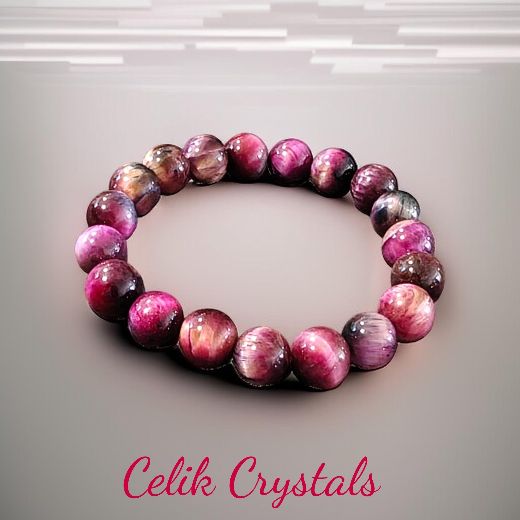 Red Starry Tiger Eye Bracelet Unisex