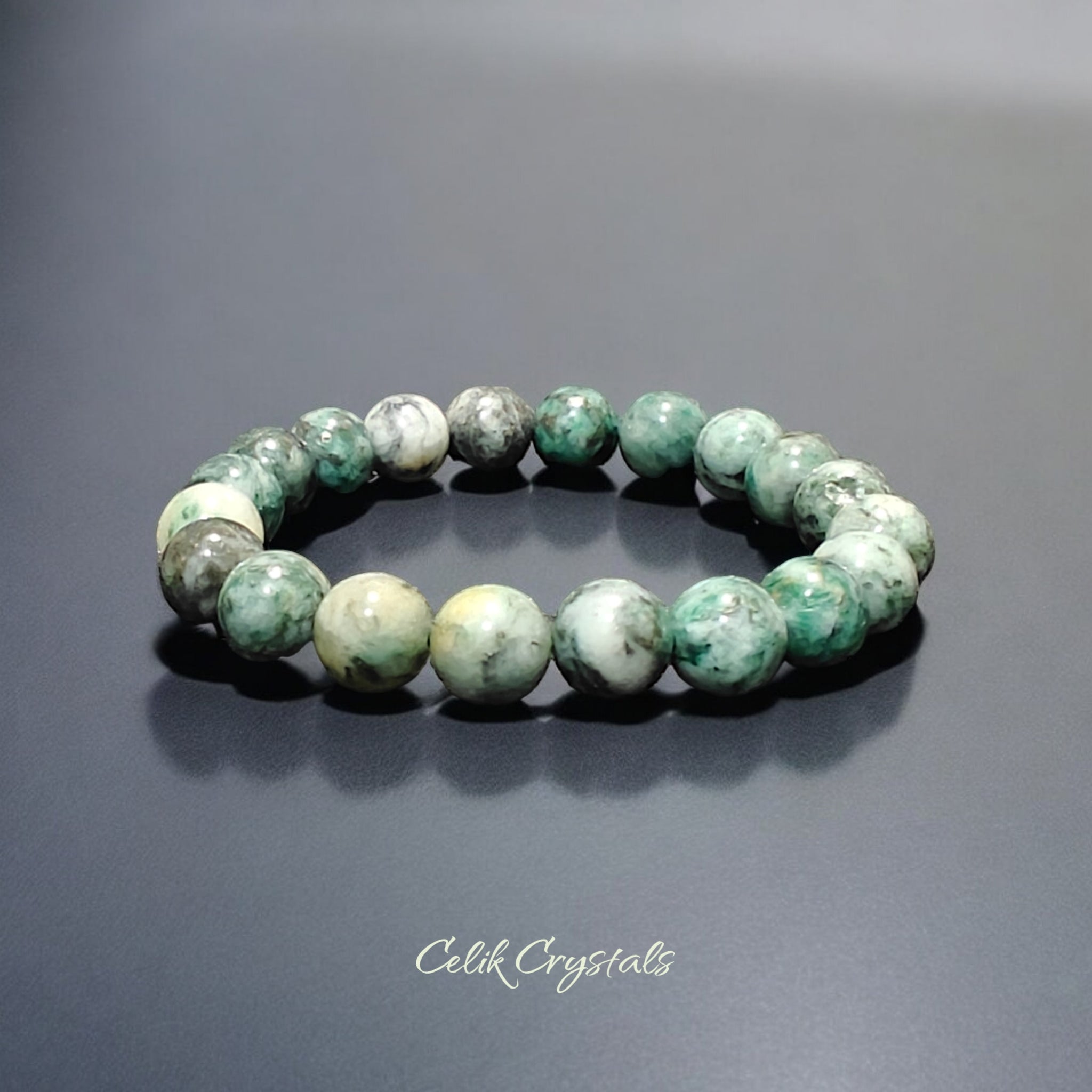 Green Pyrite Bracelet Natural Stones