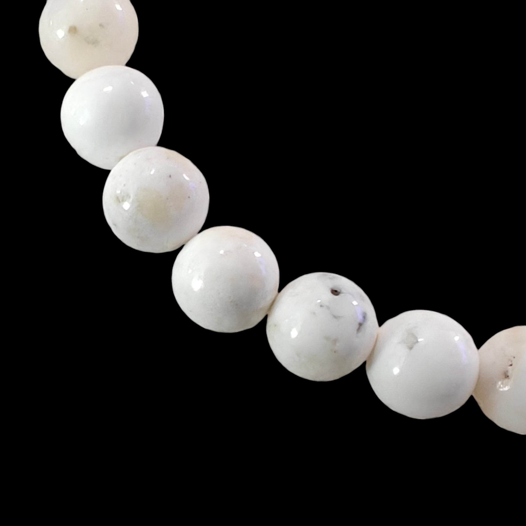 White Opal Crystal Bracelet Natural Stones 8mm Stretches 