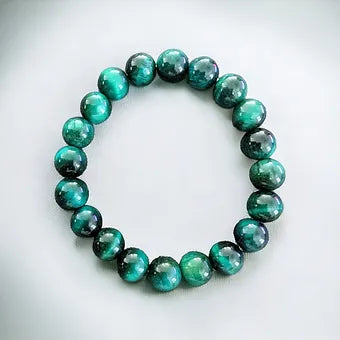Green tiger eye stone bracelet 