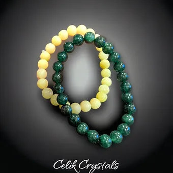 Lemon / Lime Jade Women's Bracelet Stack