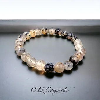 Dragon Vein Agate Bracelet 