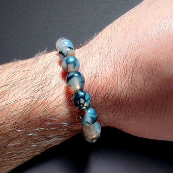 Dragon Vein Agate Bracelet 