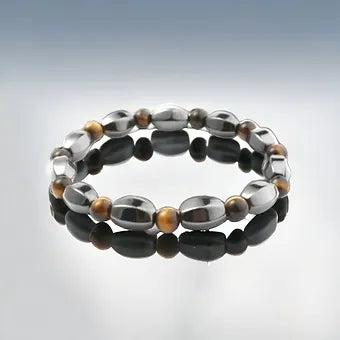 Tiger Eye & Hematite Men's Bracelet