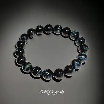 Natural 10mm Blue Tiger Eye Bracelet 