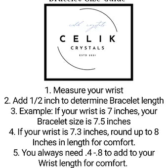 Celik Crystals Sizing Chart
