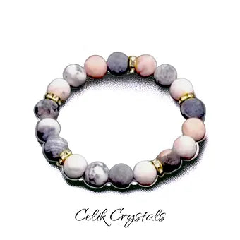 Pink Zebra Jasper Bracelet 