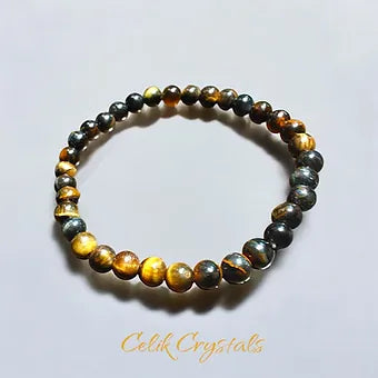 Tiger Eye Bracelet Natural Stones Stretches 