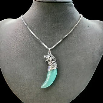 Dragon & Lion Glow in the Dark Tooth Necklaces