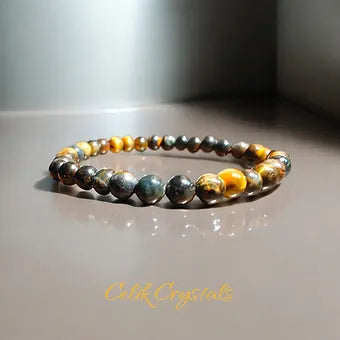 Tiger Eye Bracelet Natural Stones Stretches 