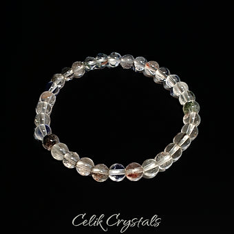 Garden Quartz Bracelet From Brazil Natural Stones Stretch Crystal Bracelet 
