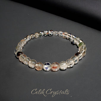 Garden Quartz Bracelet From Brazil Natural Stones Stretch Crystal Bracelet 