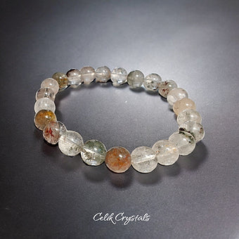 Garden Quartz Bracelet From Brazil Natural Stones Stretch Crystal Bracelet 