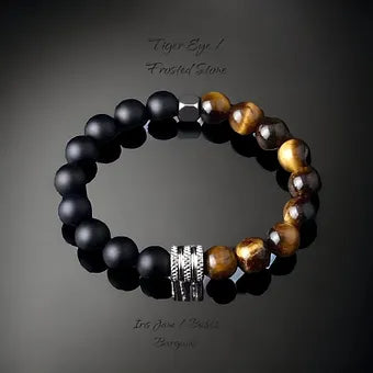 Men's Tiger Eye Bracelet Natural Stones 10mm Stretch Bead Healing Bracelet 