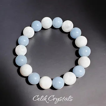 Moonstone and Angelite Bracelet
