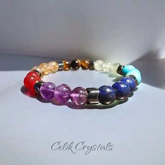 7 Chakra Bracelet From Celik Crystals 
