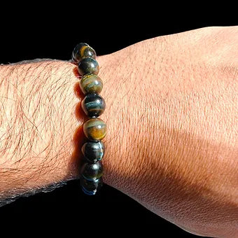 Tiger Eye Bracelet Natural Stones Stretches 