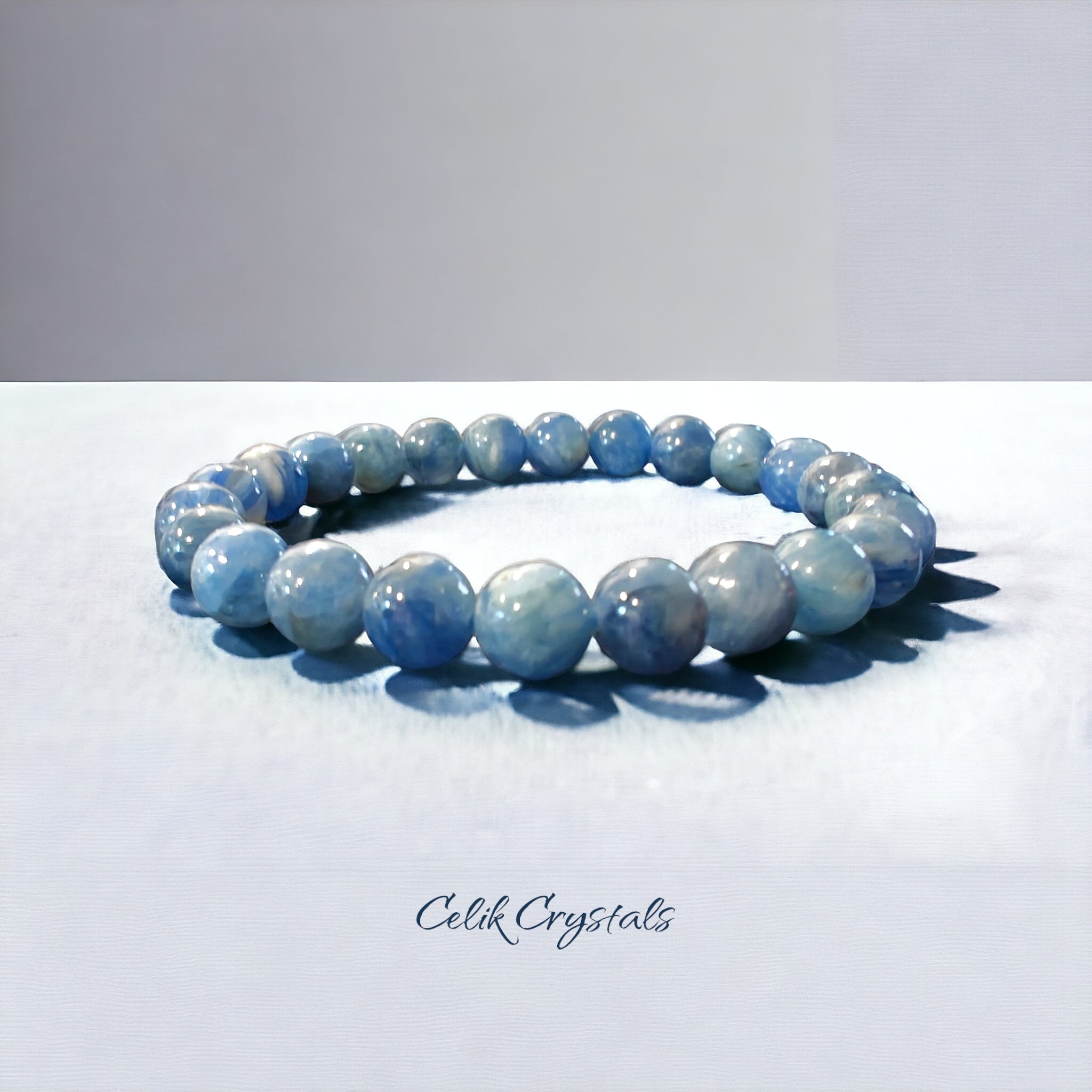 Kyanite Bracelet Authentic Natural Stones 8mm Beads 