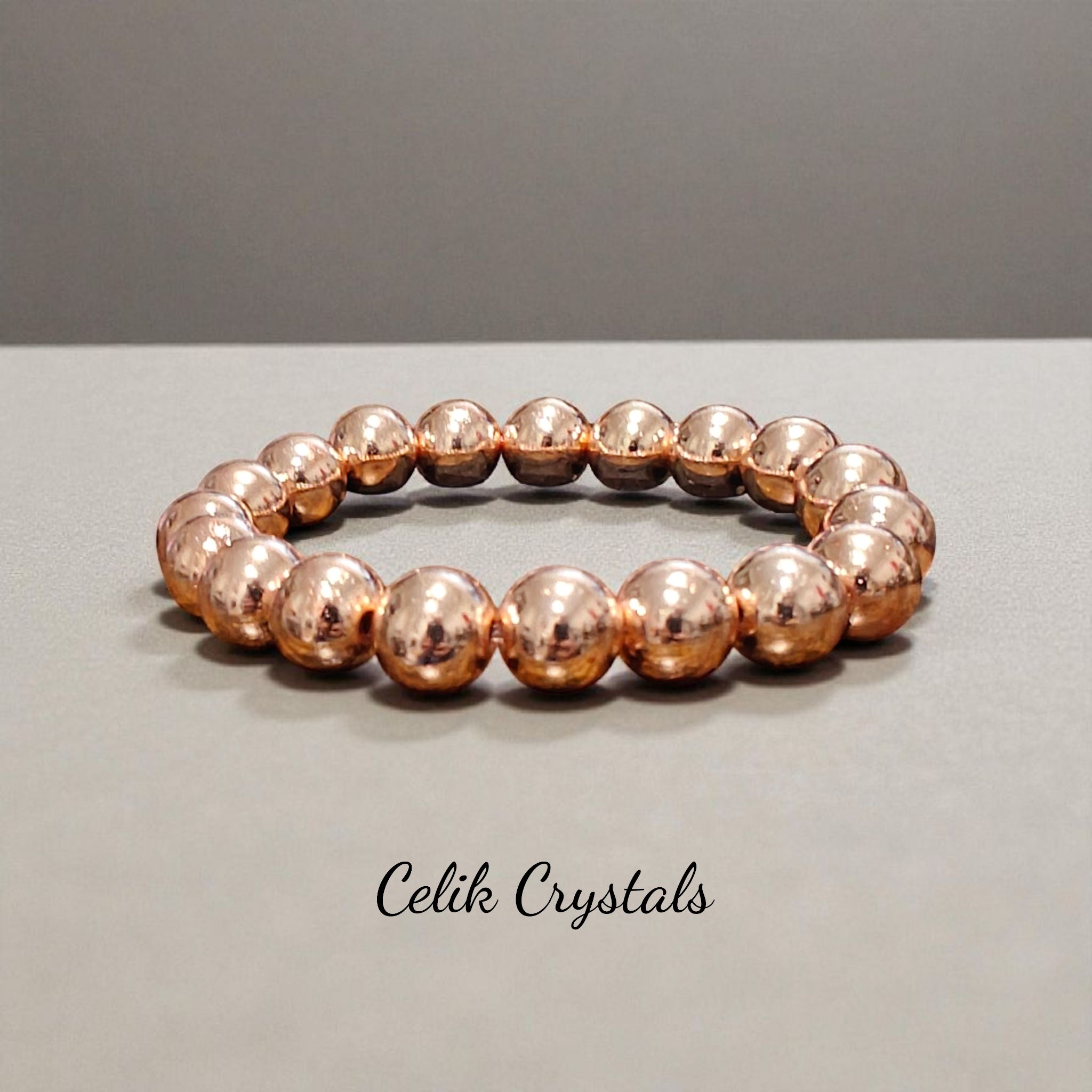 Rose Gold Hematite Bracelet 6mm, 10mm