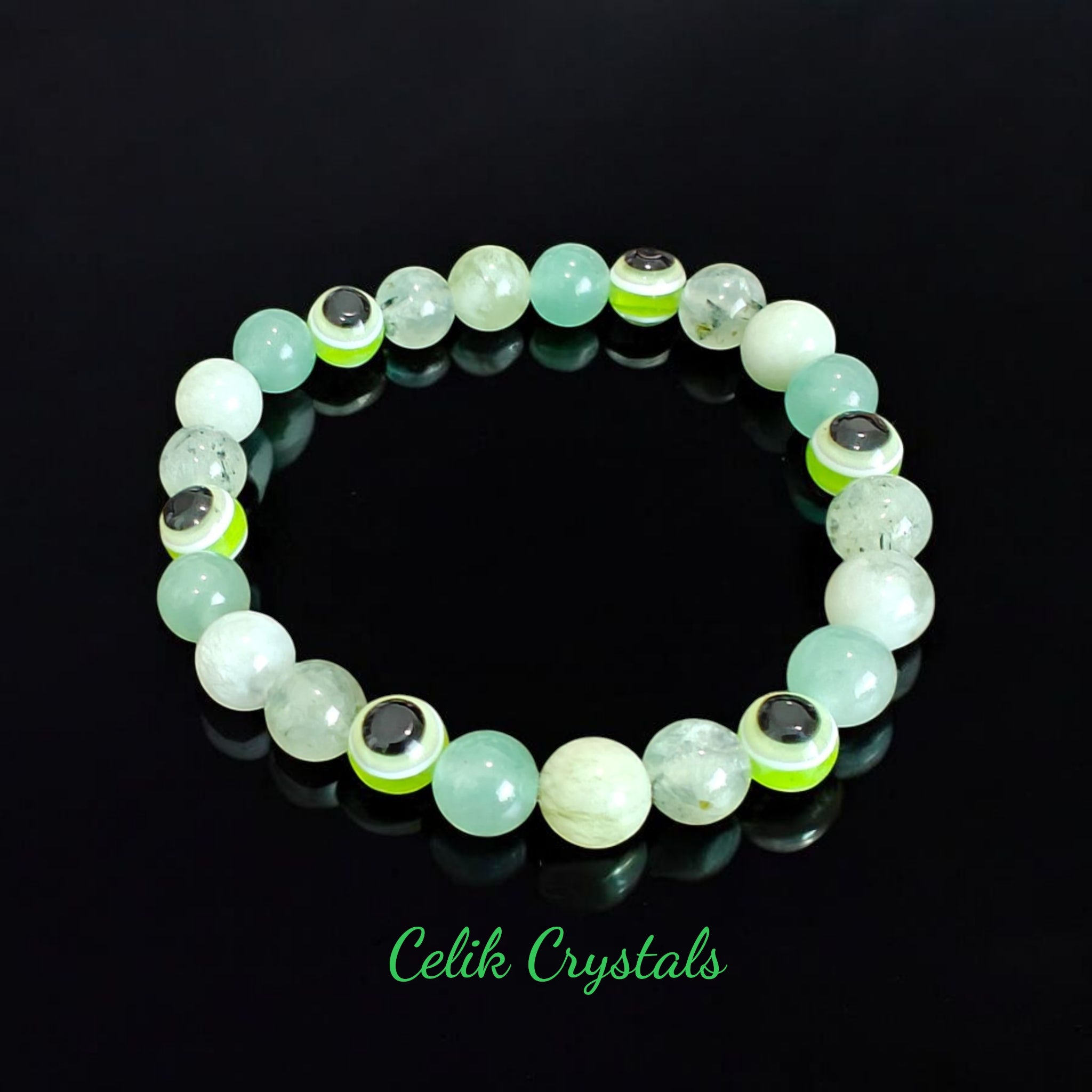 Green Evil Eye Bracelet 