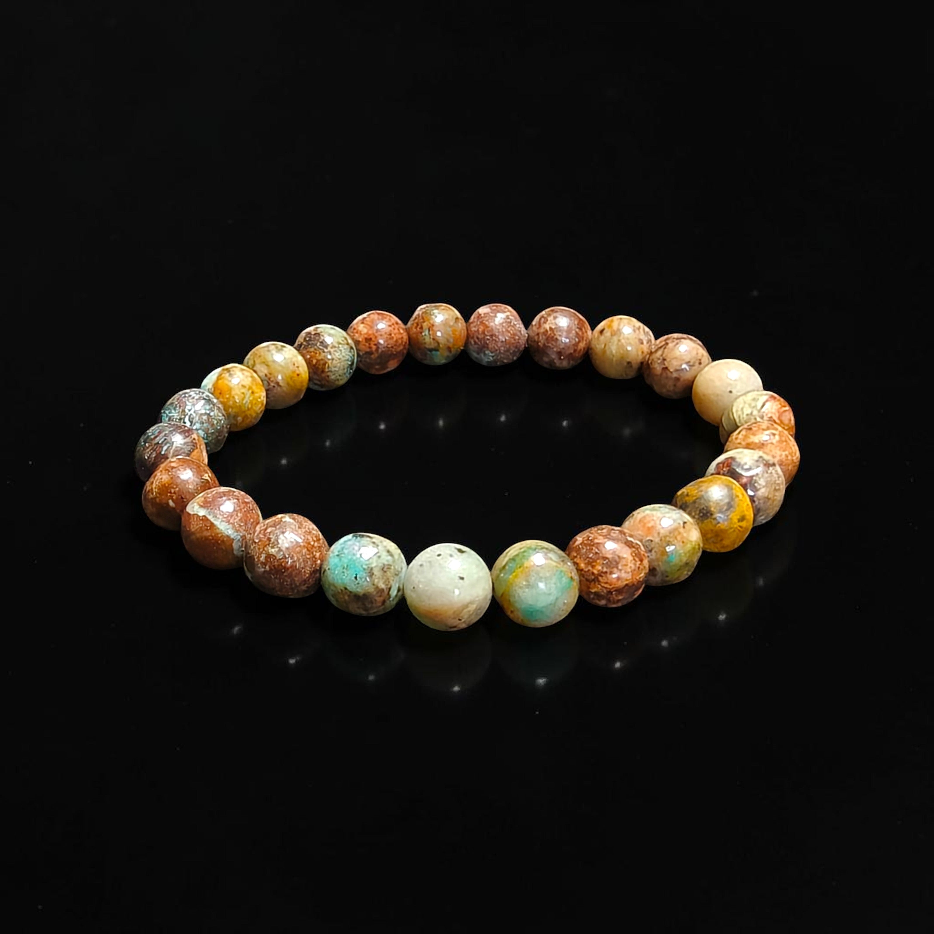 Chrysicola Bracelet Natural Stones 8mm Unisex