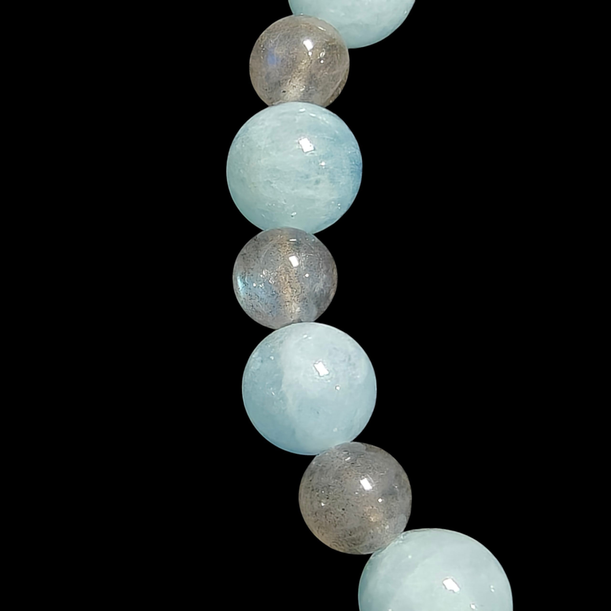 Aquamarine Labradorite Bracelet Unisex