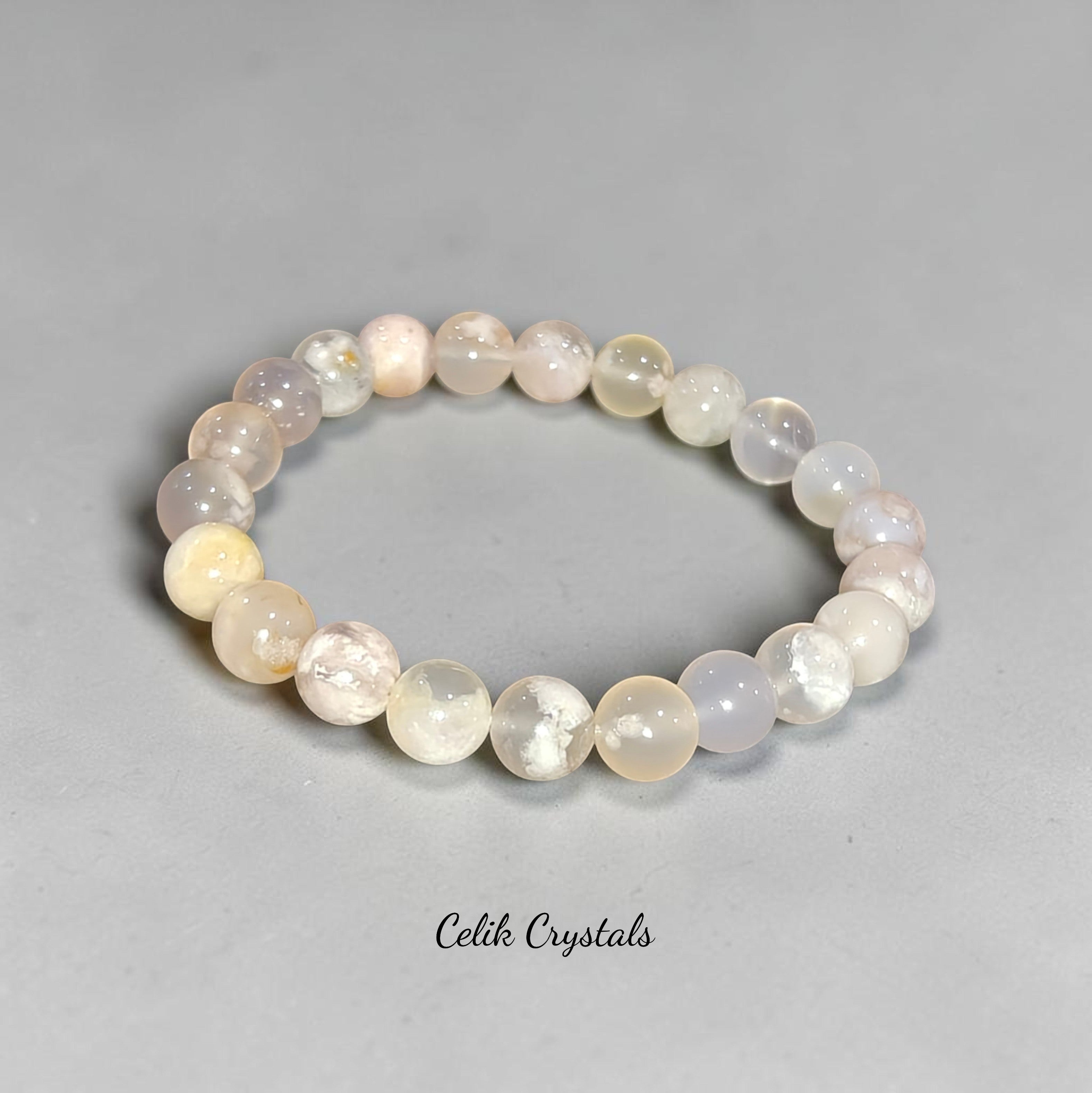 Flower Agate Bracelet