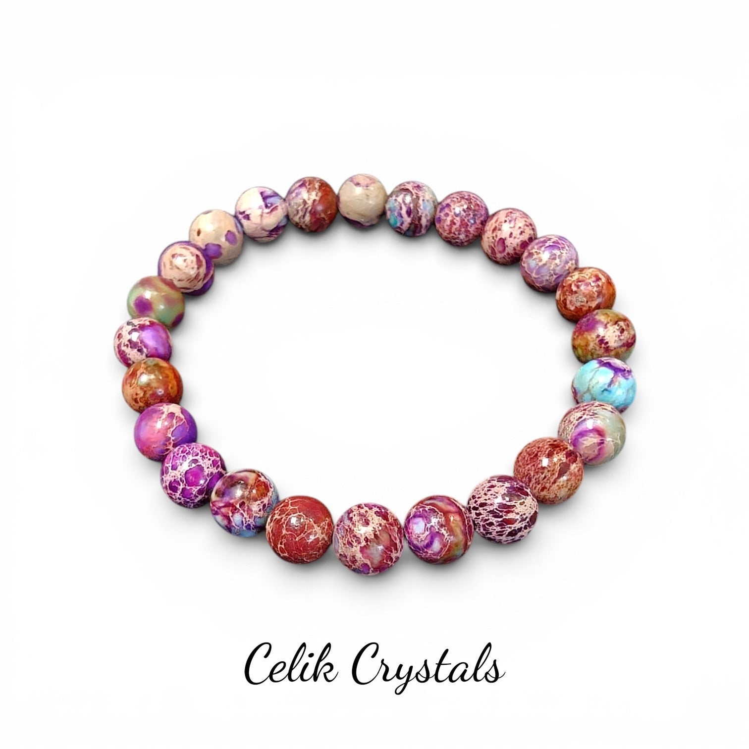 Galaxy Imperial Jasper Bracelet 8mm Unisex