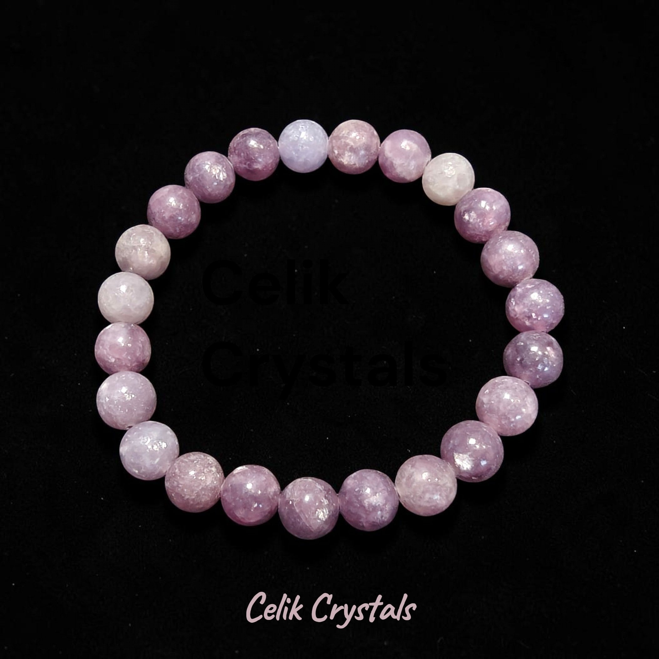 Purple Mica Bracelet 8mm Unisex