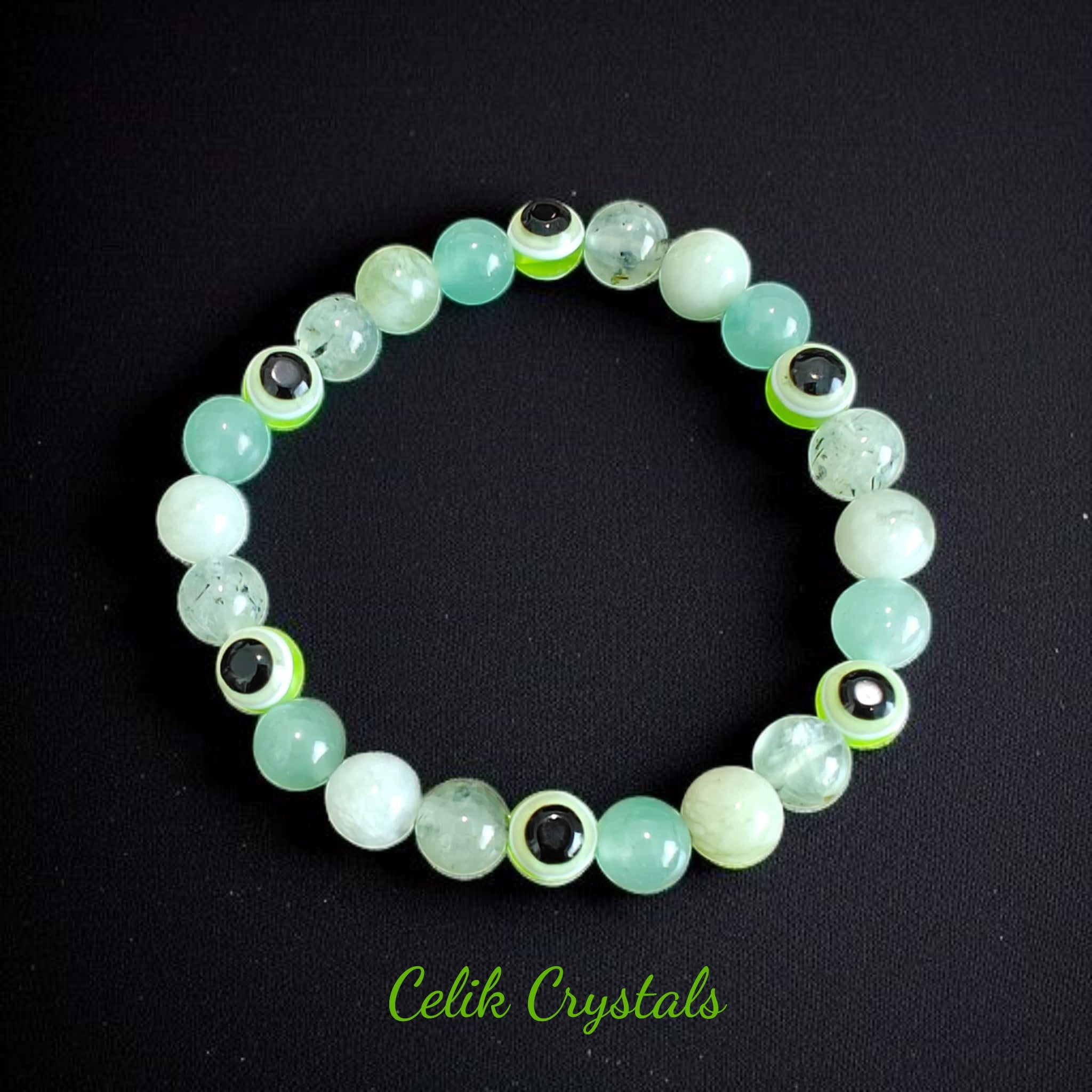Green Evil Eye Bracelet 