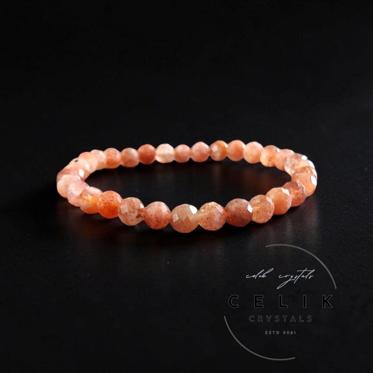 Sunstone Bracelet 6mm Faceted Unisex