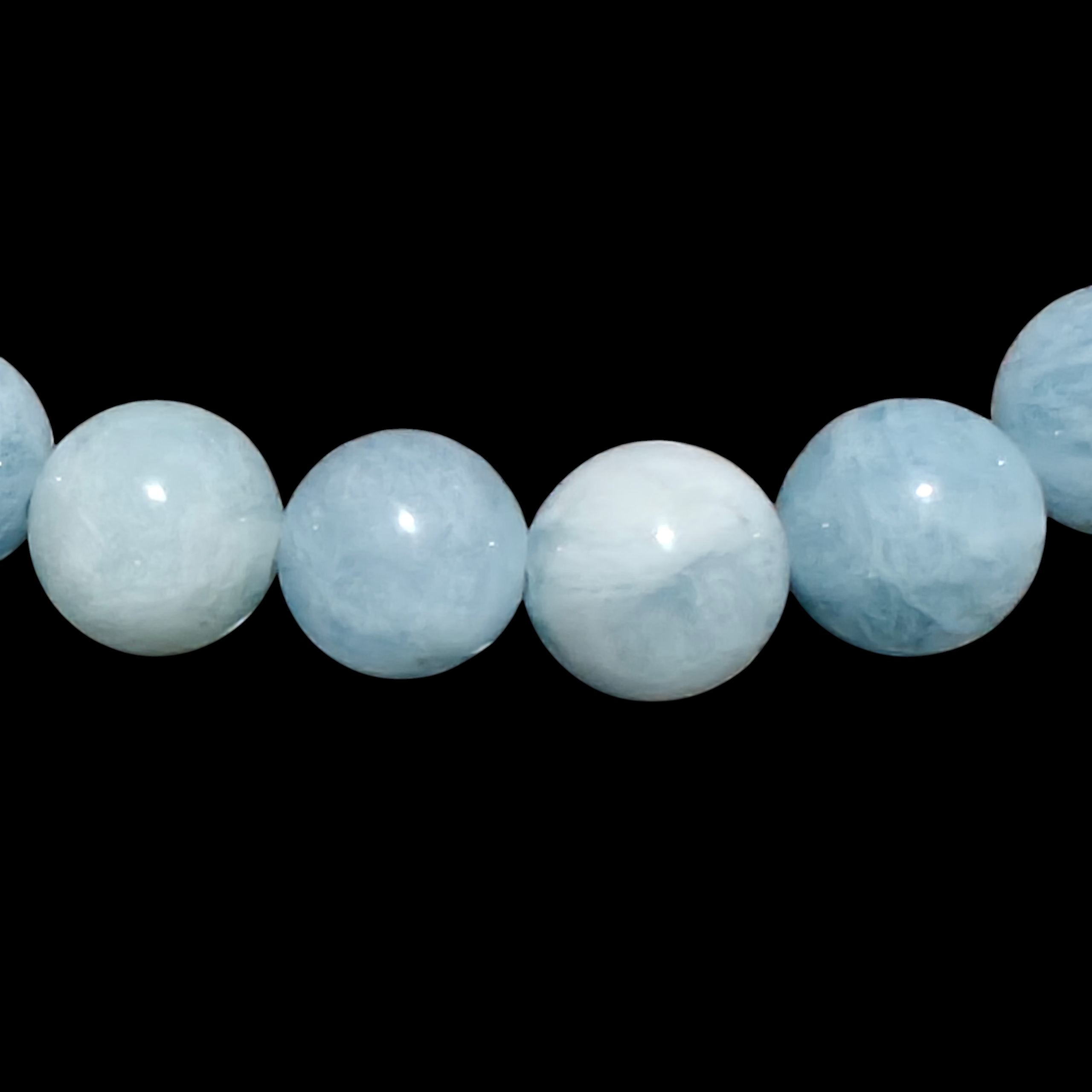 Aquamarine Bracelet 8mm and 10mm Unisex