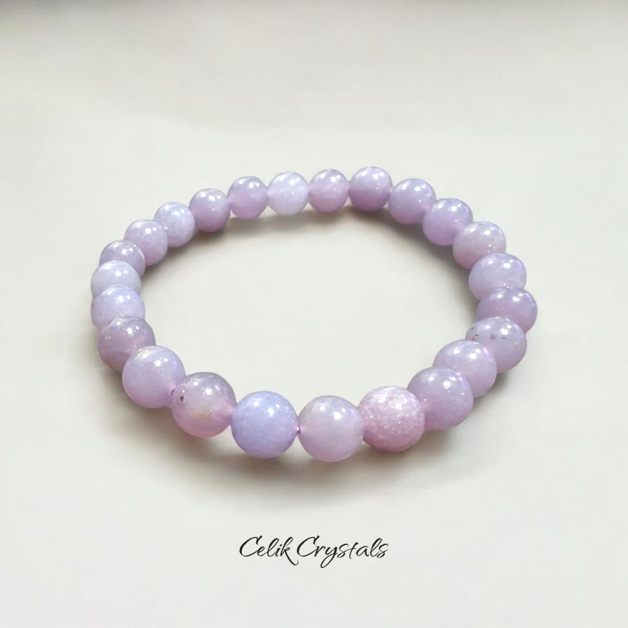 Lepidolite Bracelet Natural Stones 8mm Stretches Healing Bracelet For Women 