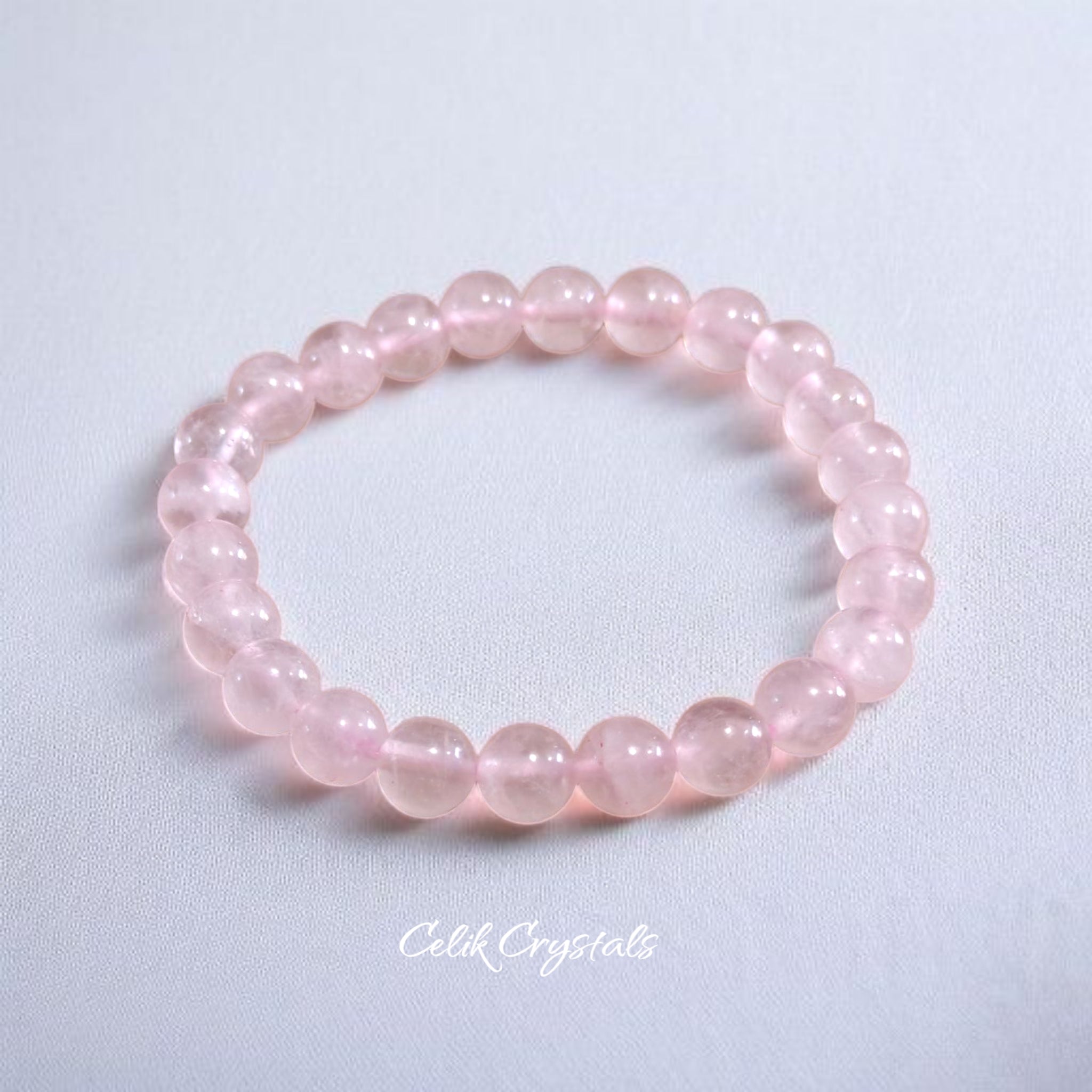 3 Piece Protection Bracelet Set for Love includes Rose Quartz, Rhodonite and Peach Aventurine 