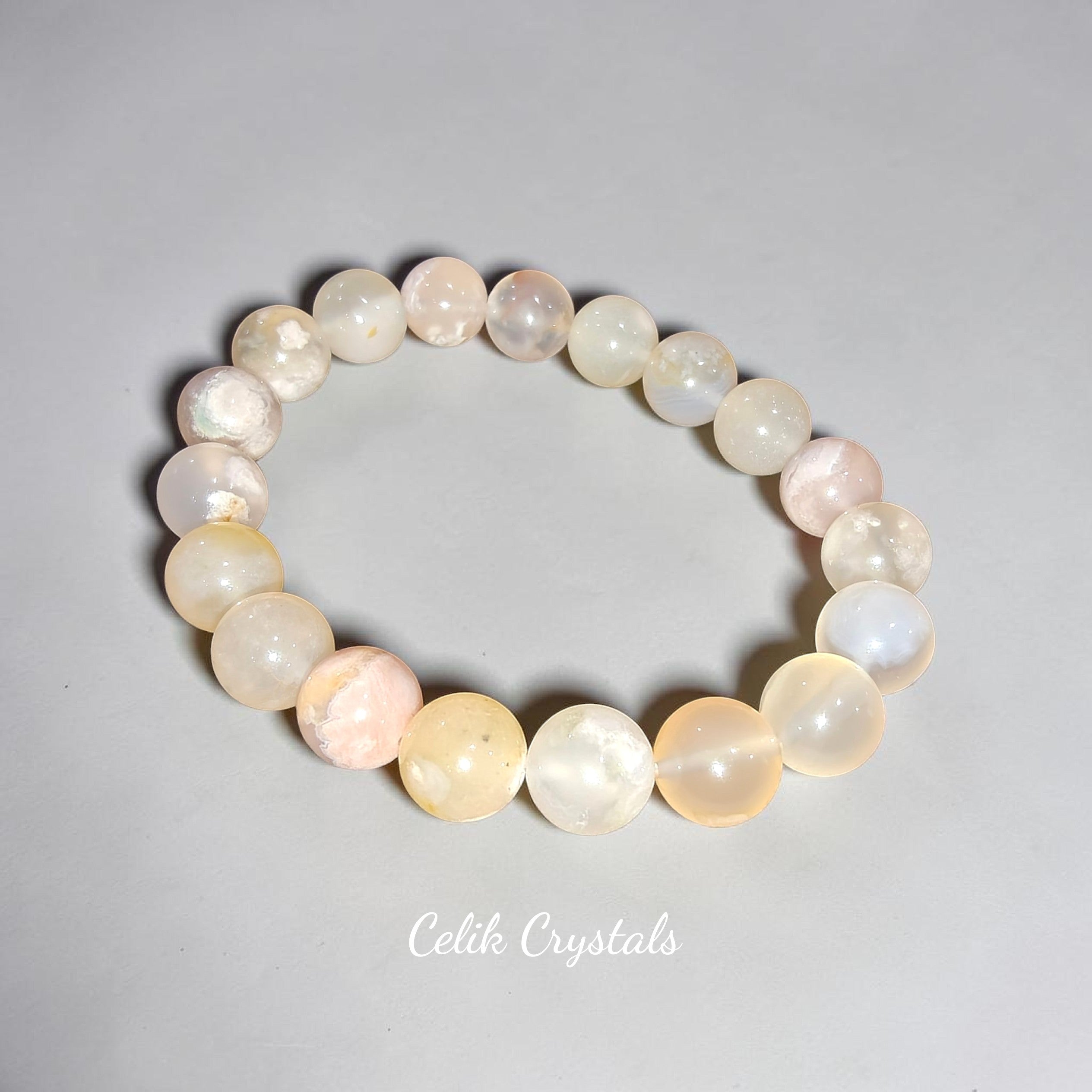 Flower Agate Bracelet