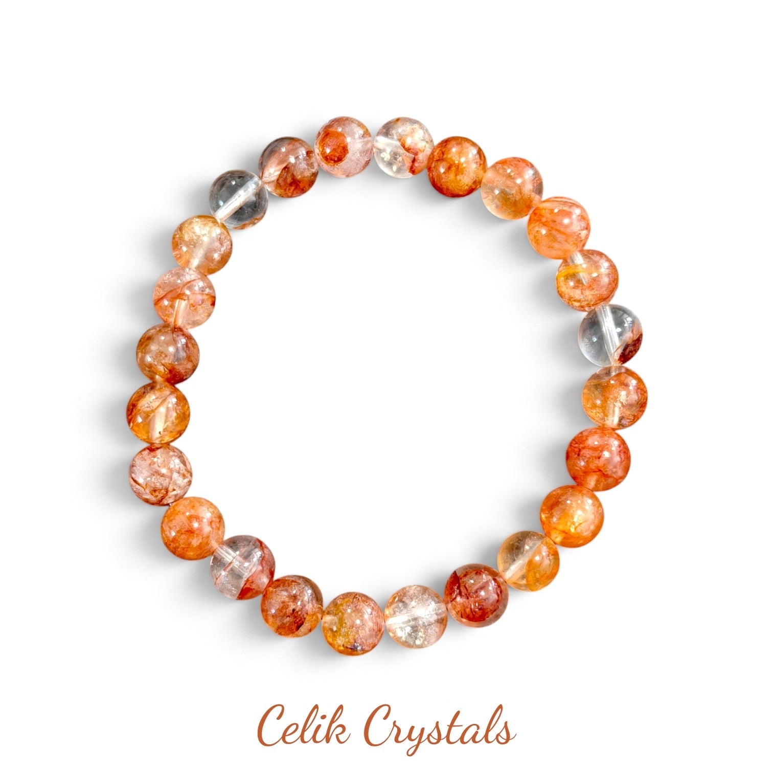 Fire Quartz Bracelet 8mm Unisex