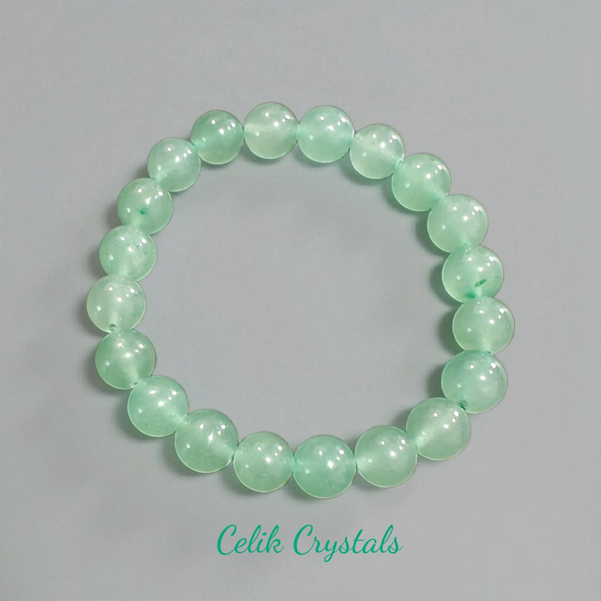 Green Aventurine Bracelet - 8mm or 10mm Crystals - Unisex