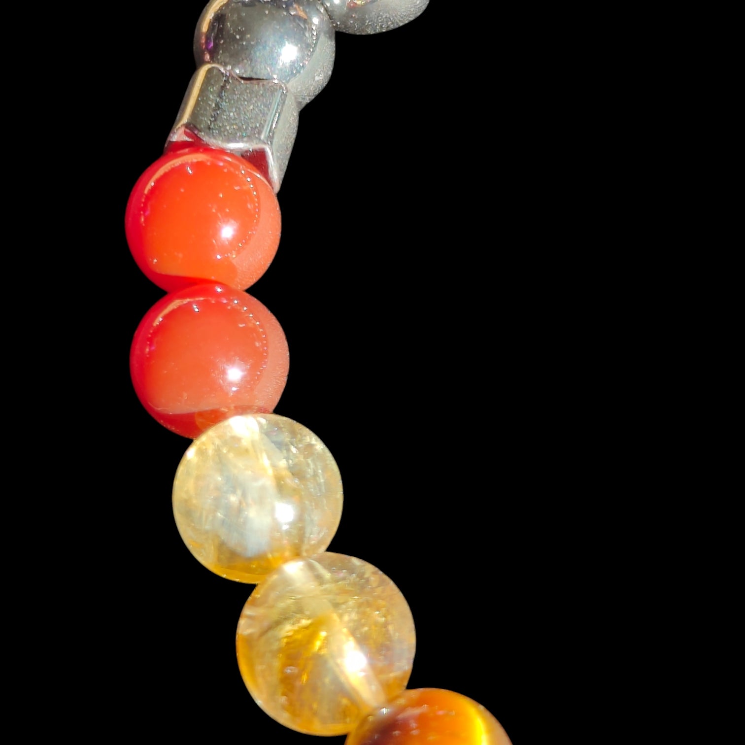 Real 7 Chakra Bracelet With Natural Stones 