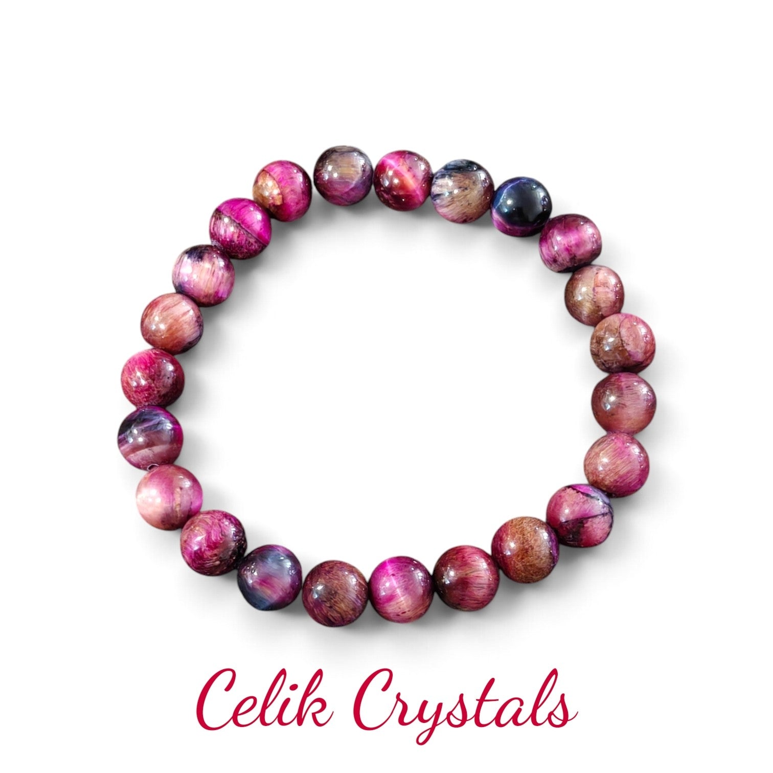 Red Starry Tiger Eye Bracelet Unisex