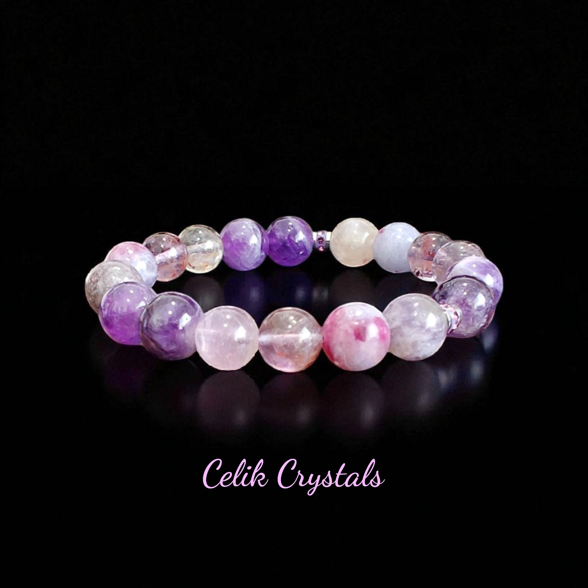 Chevron Amethyst Bracelet 