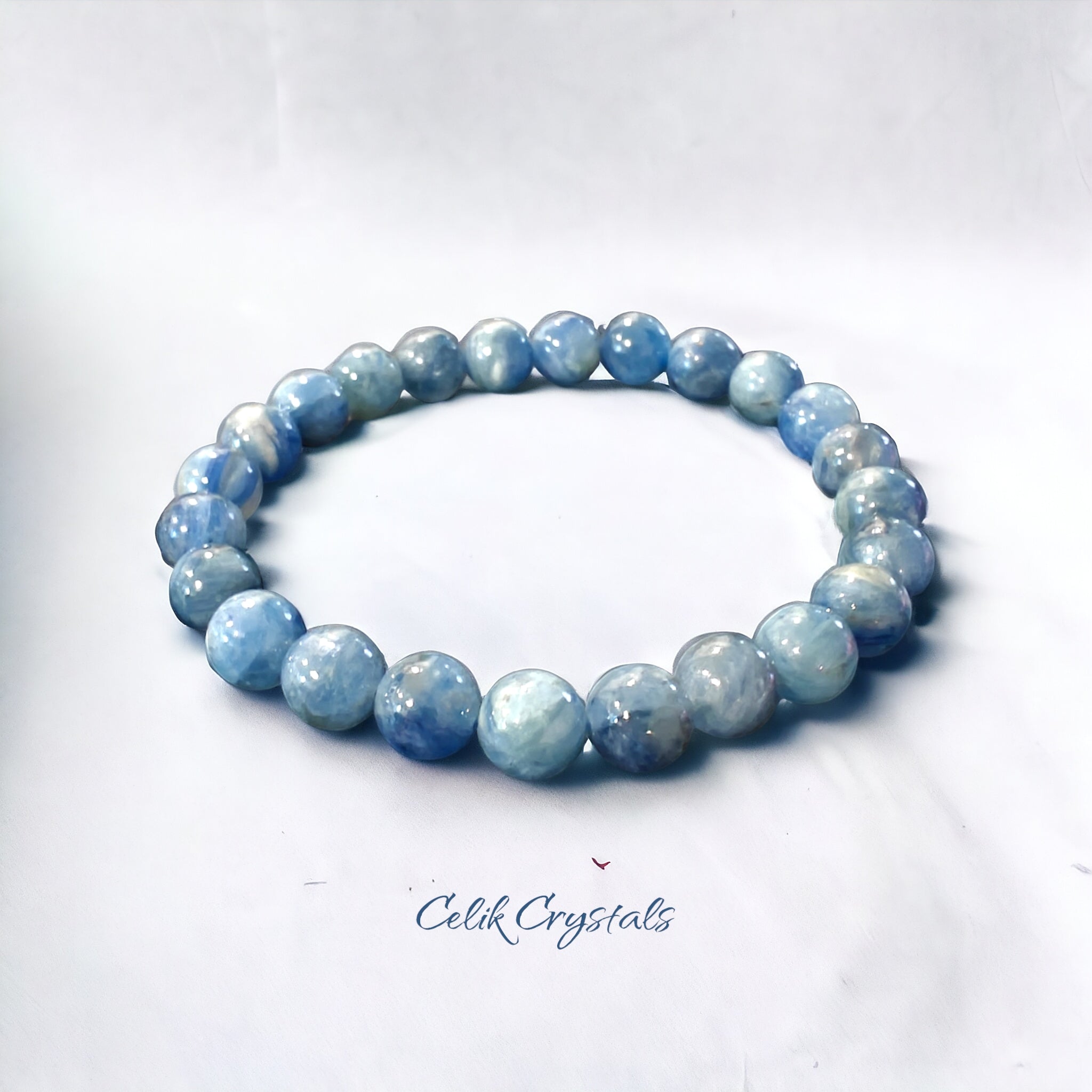 Kyanite Bracelet Authentic Natural Stones 8mm Beads 